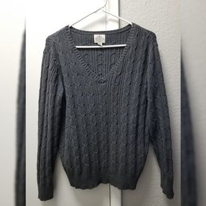 St. John's Bay Gray Cable Knit Sweater